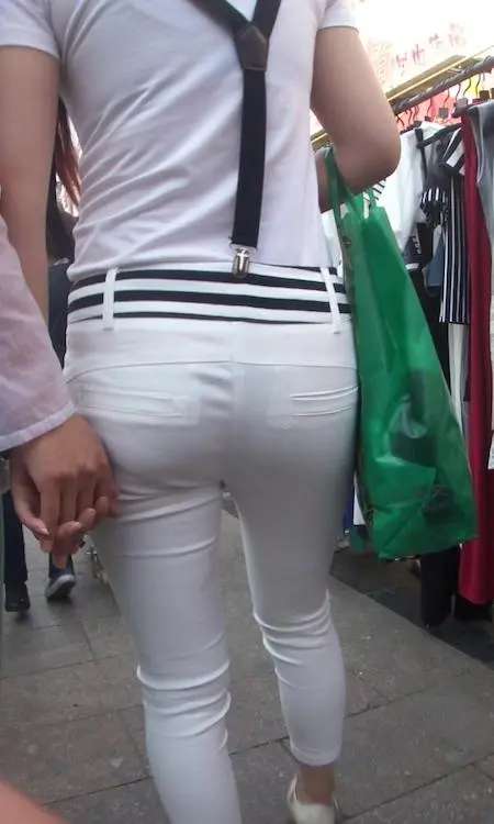 背带白裤MM-6
