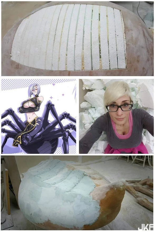 《真實版拉克大姊》國外coser爆乳性感詮釋蜘蛛魔物娘-4