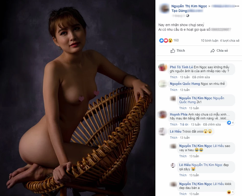 越南裸模 Nguyễn Thị Kim Ngọc-裸體女模特退役-14