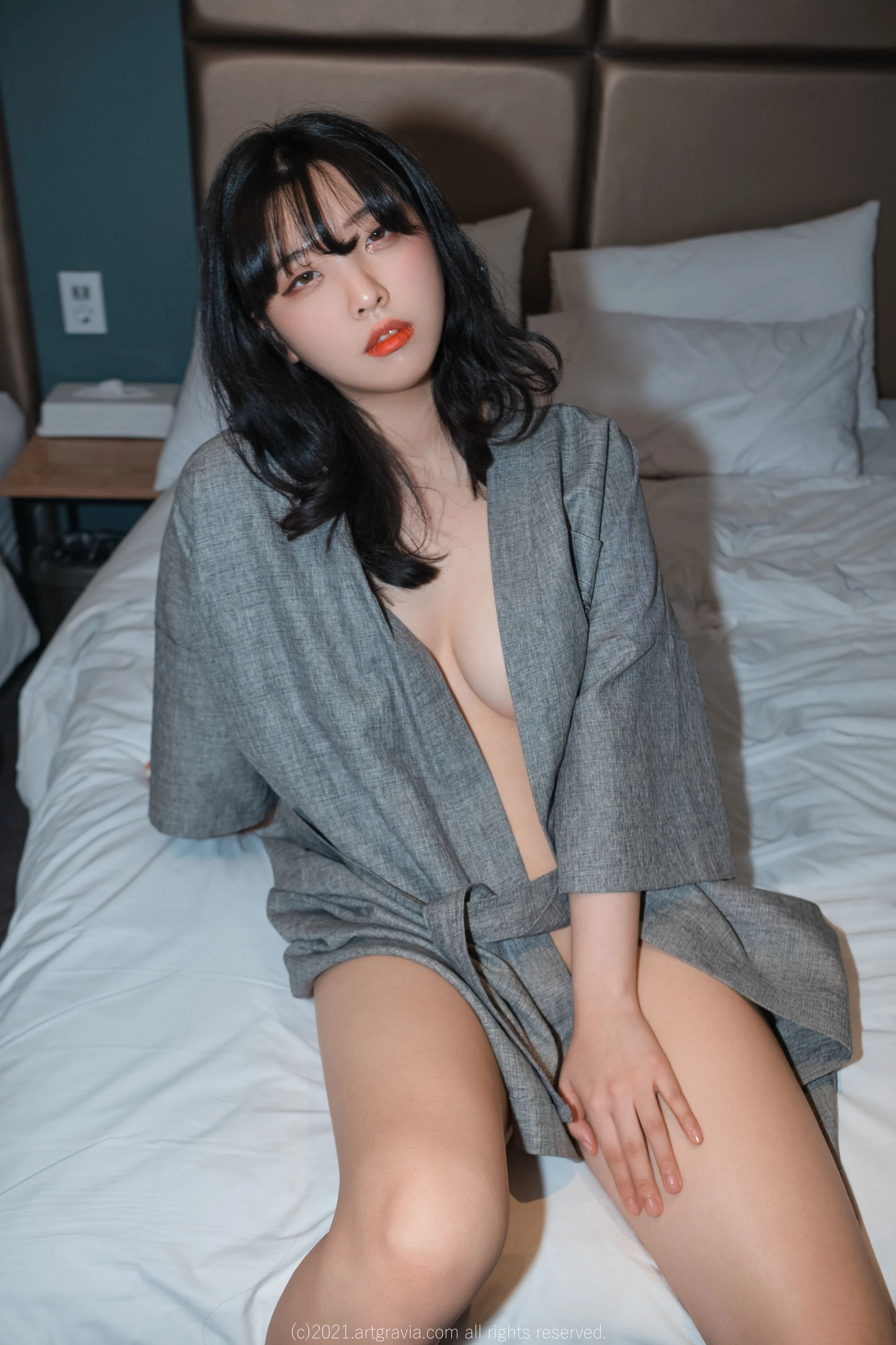Hana Song송하나《超露內衣+裸襯衫》擋不住色氣魅力-36