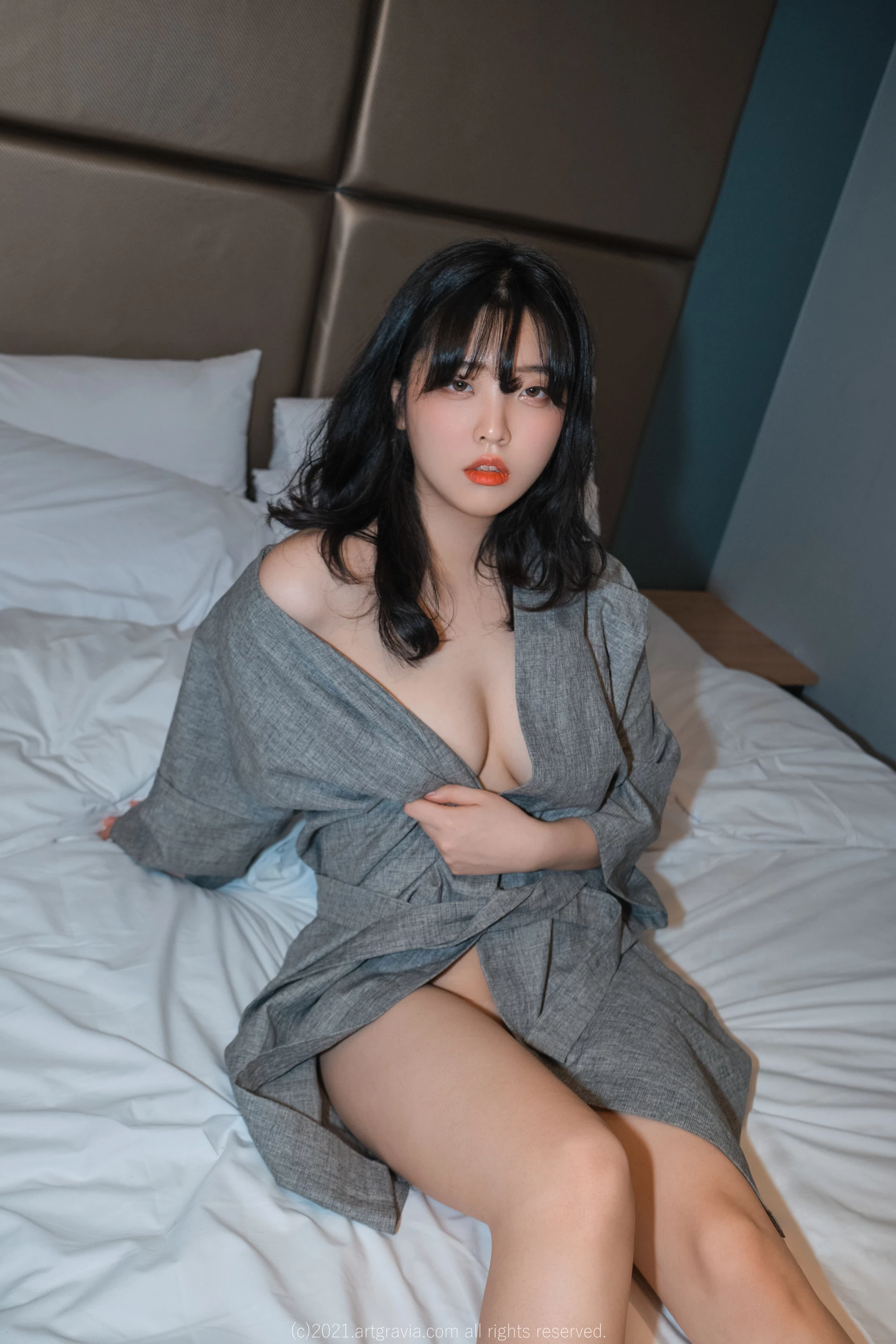 Hana Song송하나《超露內衣+裸襯衫》擋不住色氣魅力-37